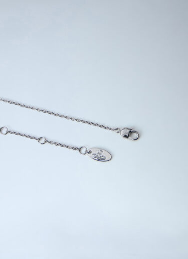 Vivienne Westwood Agnatha Bas Relief Pendant Necklace Silver vvw0264039