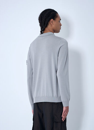 Stone Island Ghost Compass Patch Polo Shirt Grey sto0160040