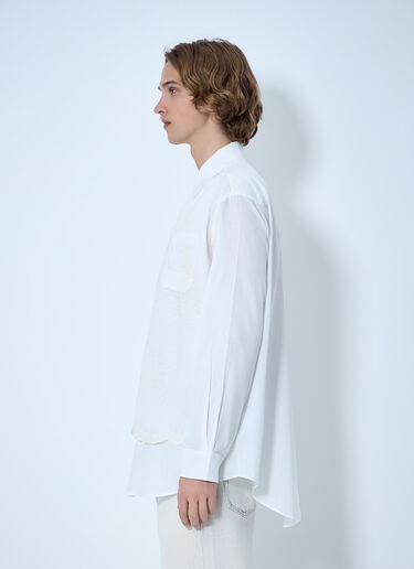 Our Legacy Embroidered Cotton Poplin Shirt White our0164065
