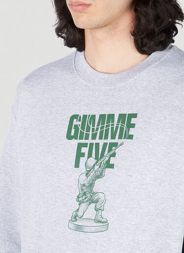 Gimme 5  ソルジャー スウェットシャツ グレー gim0152003