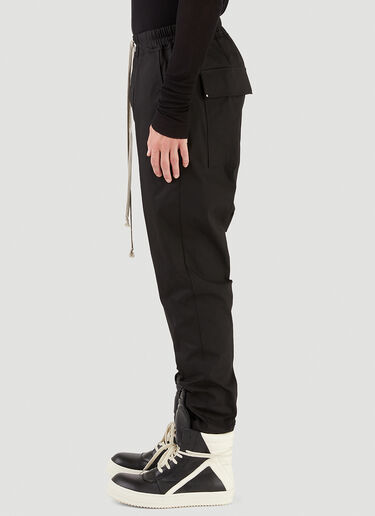 Rick Owens 抽绳长裤 黑 ric0145013