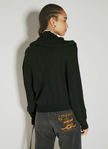 Chain Necklace Cardigan Y/Project Chain Necklace Cardigan Black ypr0254001