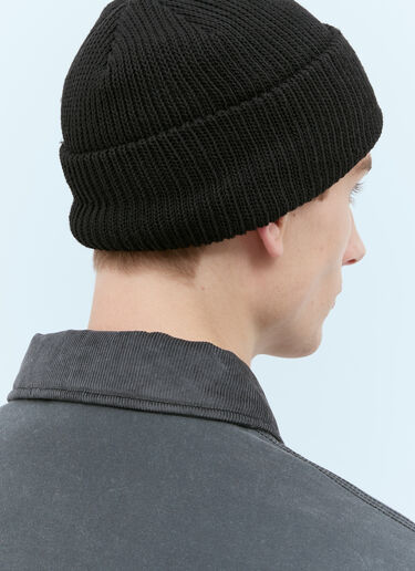 The North Face Logo Patch Beanie Hat Black tnf0154013