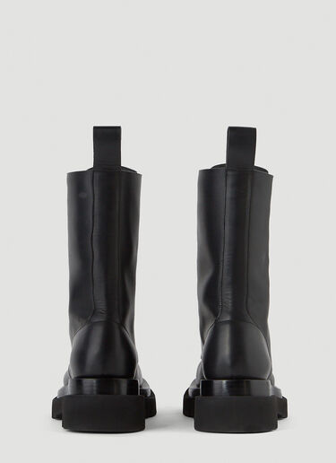 Bottega Veneta Lug Lace-Up Boots Black bov0250049