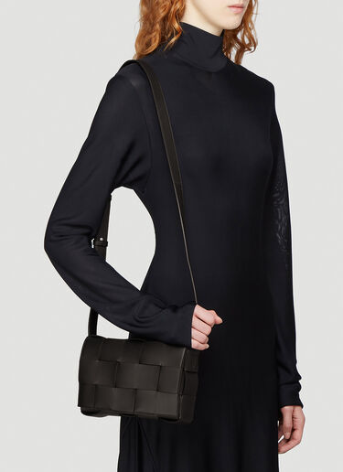 Bottega Veneta Cassette Shoulder Bag Black bov0242013