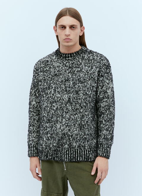 Dries Van Noten Markled Knit Sweater Natural dvn0154026