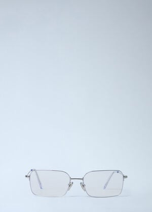 Balenciaga Invisible Rectangle Sunglasses Silver bal0162023