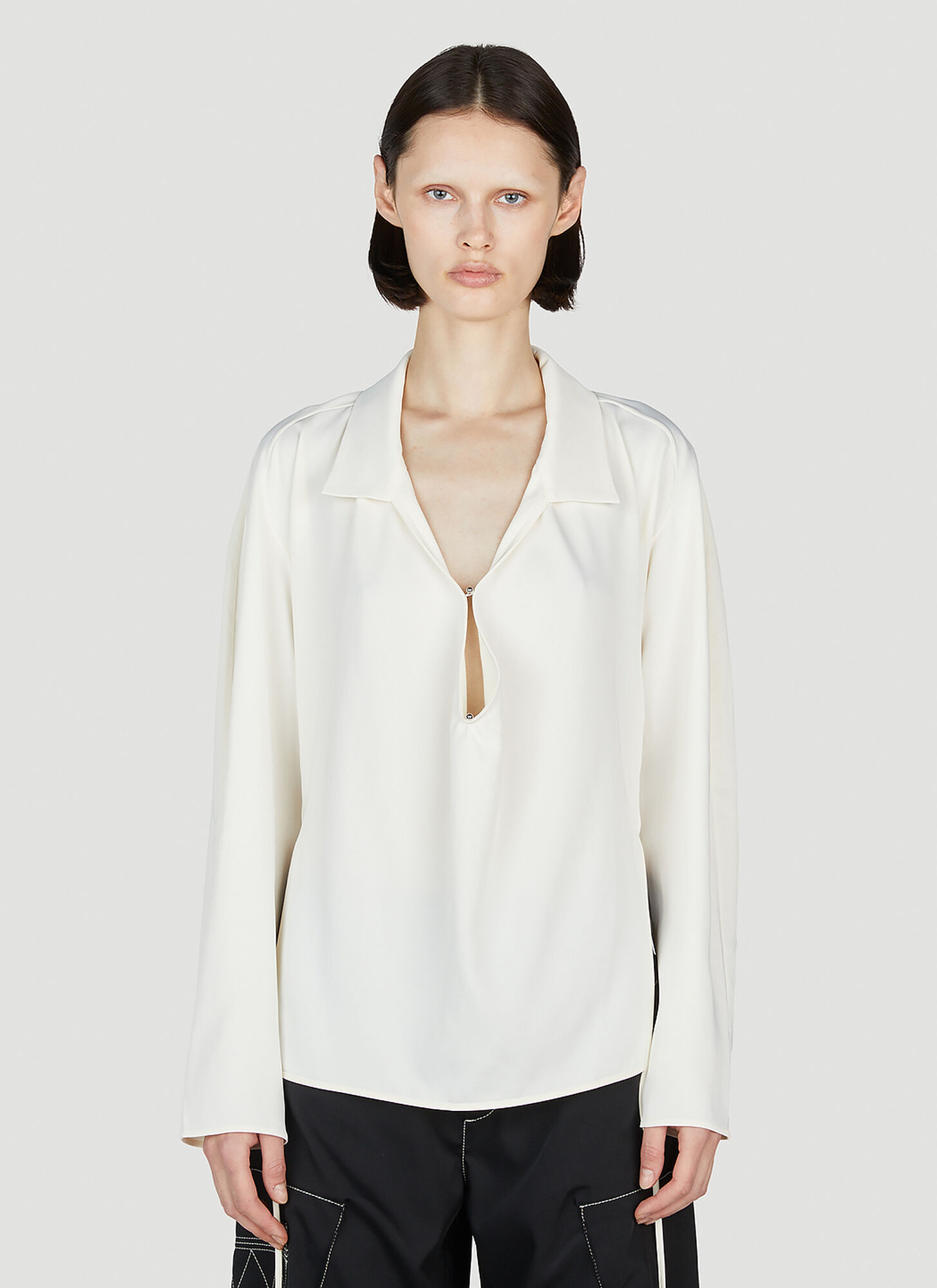 Kiko Kostadinov Two Way Shirt In White