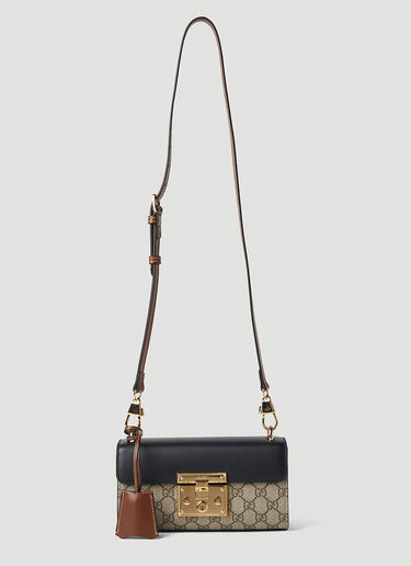 Gucci Padlock GG Print Shoulder Bag Brown guc0251263
