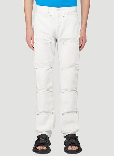 Lourdes 20 Pocket Jeans White lou0344005