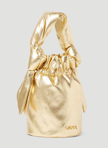 GANNI Occasion Knot Handbag Gold gan0253046