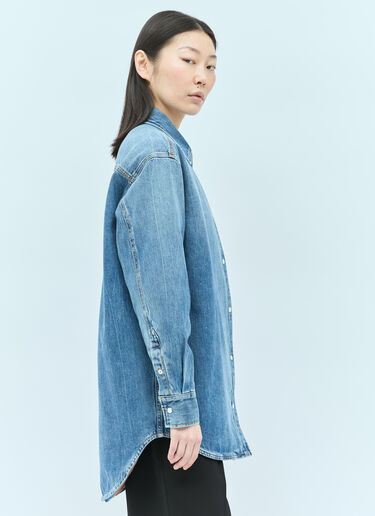 Gucci Washed Organic Denim Shirt Blue guc0255004