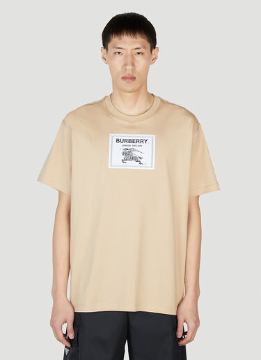 Burberry 로고 패치 티셔츠 베이지 bur0152043
