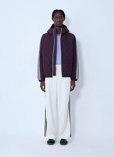 Quilted Three Stripes Jacket adidas by Wales Bonner Quilted Three Stripes Jacket Bordeaux awb0163010