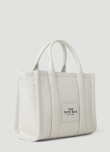 Marc Jacobs Croc Embossed Mini Tote Bag White mcj0251035