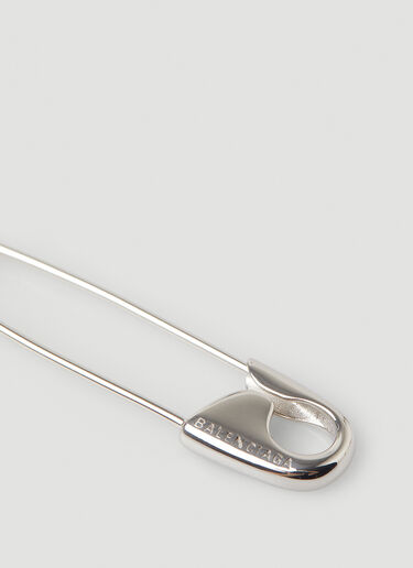 Balenciaga Safety Pin Earrings Silver bal0247126