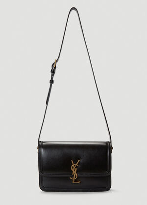 Saint Laurent Solferino Medium Satchel Shoulder Bag Black sla0242018