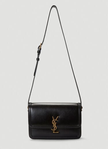 Saint Laurent Solferino Medium Satchel Shoulder Bag Black sla0242018