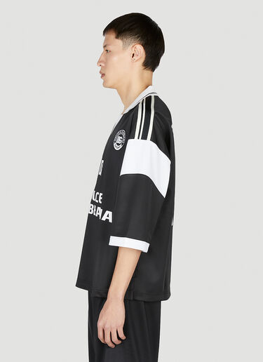 サッカー ロゴ ポロシャツ Dolce & Gabbana サッカー ロゴ ポロシャツ ブラック dol0151019