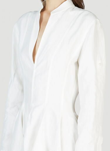Bottega Veneta Shirt Dress White bov0251099