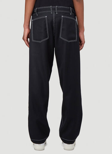 Contrast-Stitch Pants Comme des Garcons SHIRT Contrast-Stitch Pants Black cdg0140001