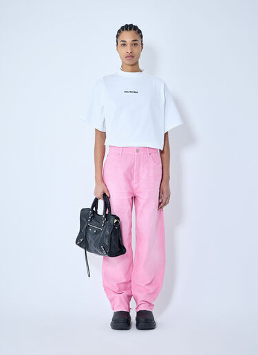 Balenciaga Loose Denim Jeans Pink bal0259064