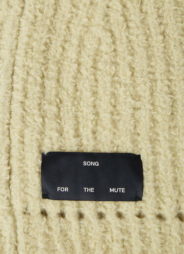 Song for the Mute Oversized Knitted Balaclava Green sfm0154014