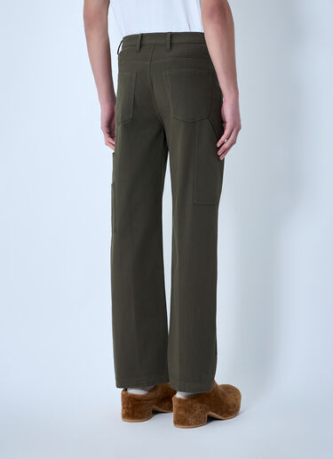 Dries Van Noten Pickerbys Cotton Pants Khaki dvn0163039