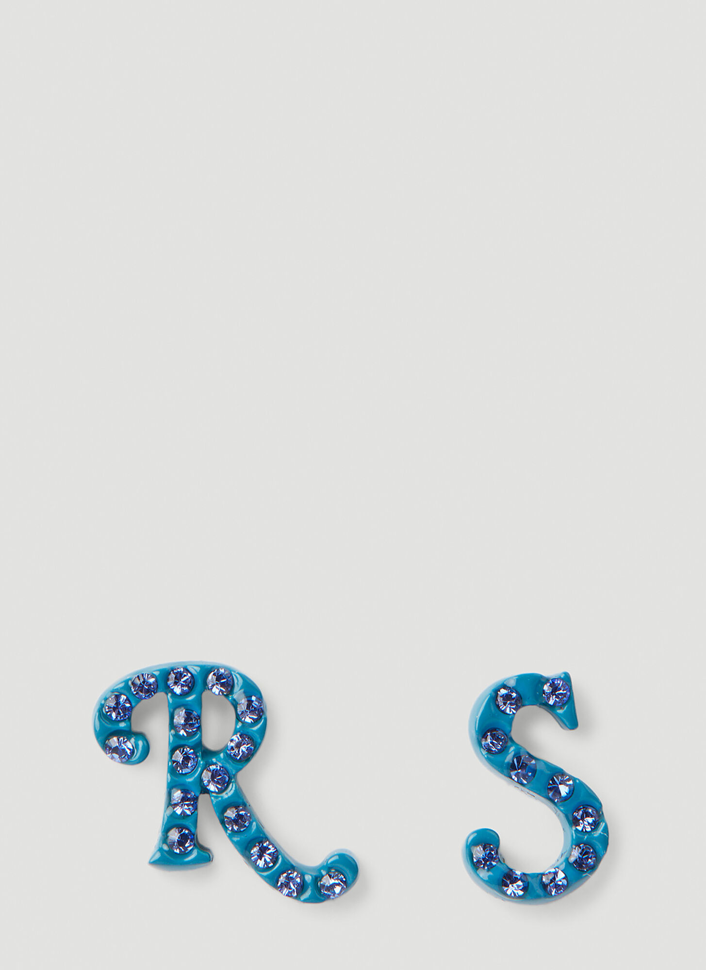 Raf Simons R + S Earrings In Blue