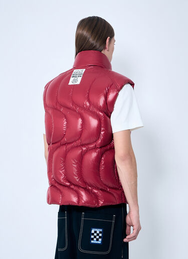 8 Moncler Palm Angels Gwenyth Down Gilet Red mpa0159001