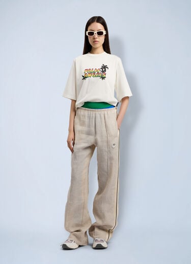 Palm Angels Sunset Graphic Boxy T-Shirt White pma0264205
