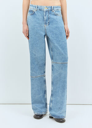Ganni Foil Izey Jeans Blue gan0258019