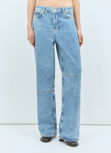 Ganni Foil Izey Jeans Blue gan0258019