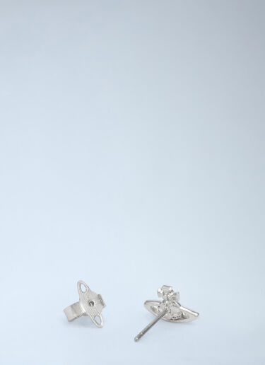 Vivienne Westwood Mini Bas Relief Earrings Silver vww0356003