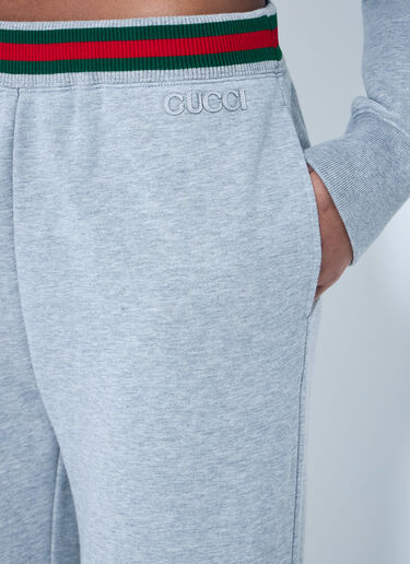 Gucci Cotton Jersey Track Pants Grey guc0259006