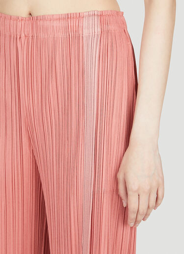 Pleats Please Issey Miyake クロップドプリーツパンツ ピンク plp0253016