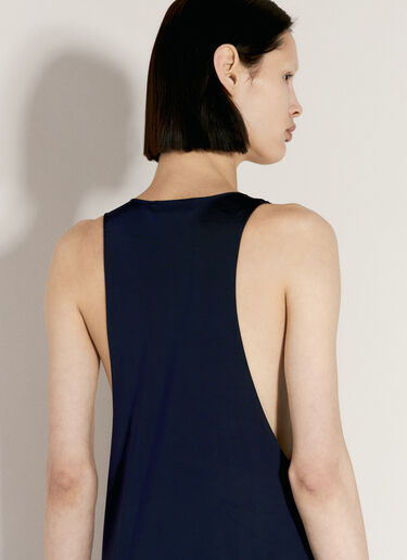 Saint Laurent Racerback Maxi Dress Navy sla0255006