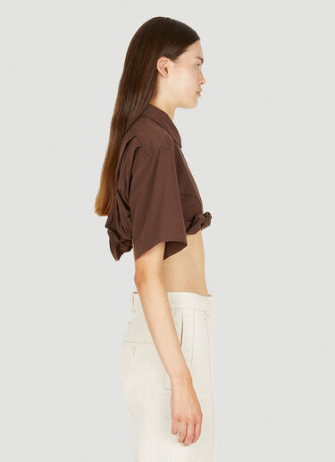 Jacquemus La Chemise Silpa Shirt Brown jac0250167