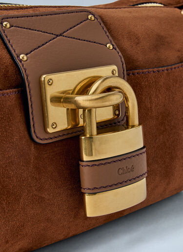 Chloé Paddington Suede Crossbody Bag Brown chl0265054