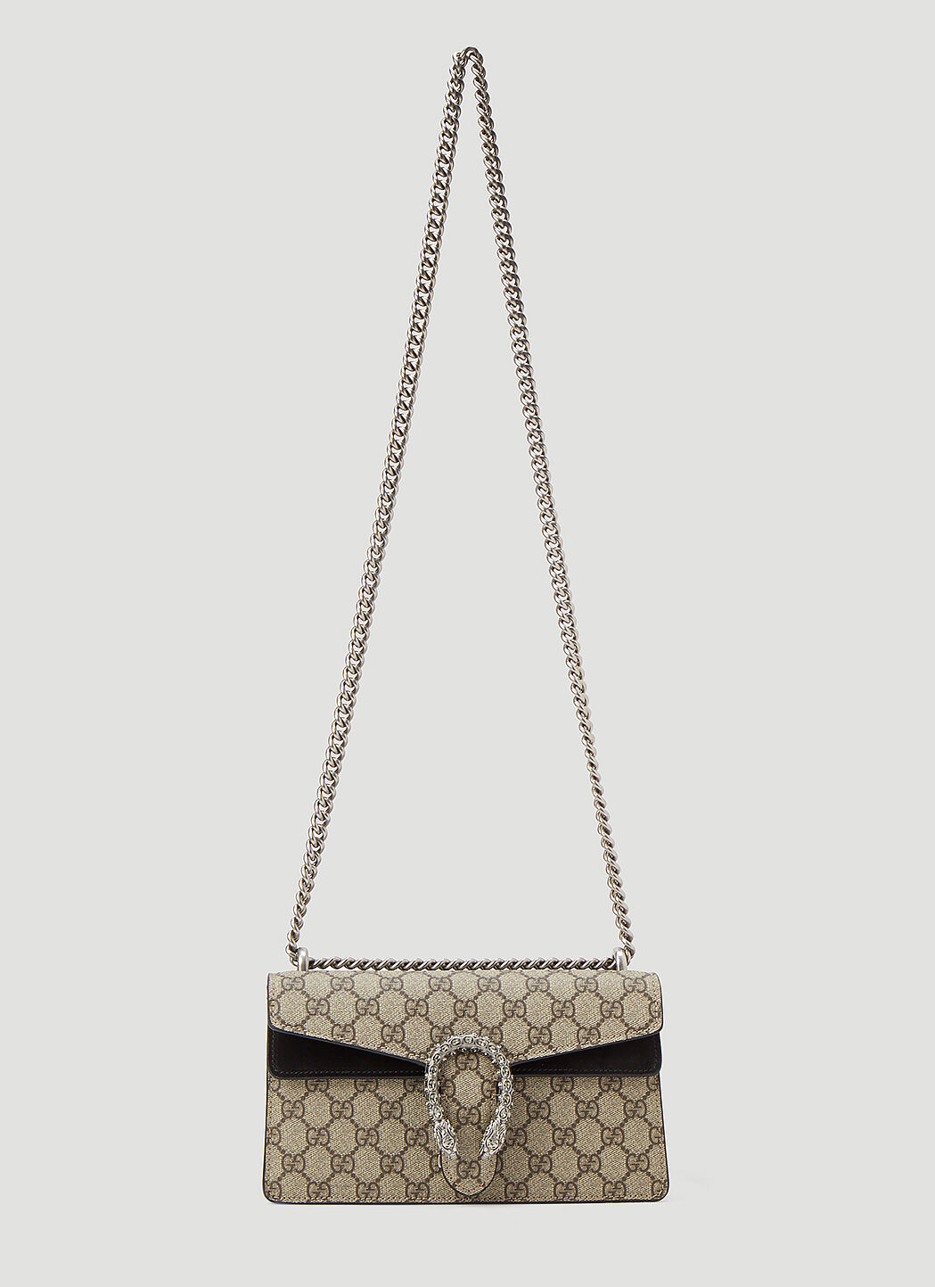 Small dionysus gg supreme canvas best sale & suede shoulder bag