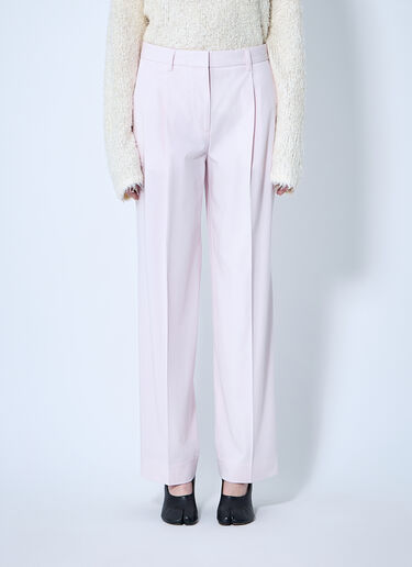 TOTEME Cotton Tailored Pants White tot0260020