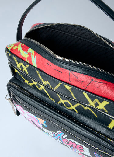 LN-CC® - Acne Studios: Camero Camera Punk Printed Shoulder Bag - Black Acne Studios Camero Camera Punk Printed Shoulder Bag Black acn0265031