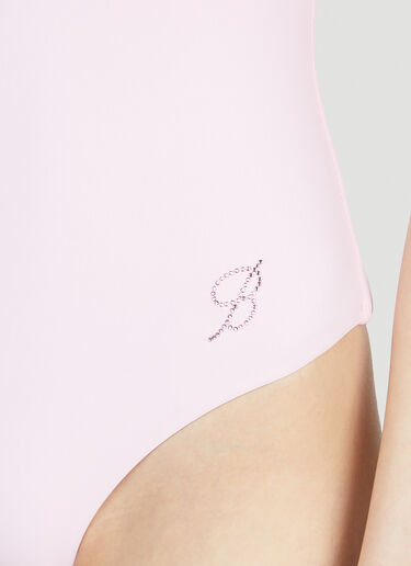 Blumarine Asymmetric Swimsuit Pink blm0252036