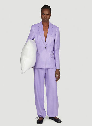 JW Anderson Padlock Strap Suit Single Breasted Blazer Purple jwa0253001