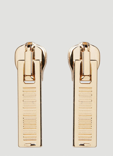 VTMNTS Barcode Zipper Earrings Gold vtm0350023