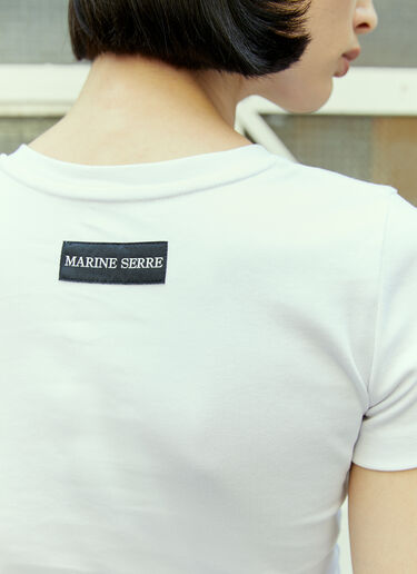 Logo Embroidery T-Shirt Marine Serre Logo Embroidery T-Shirt White mrs0254018