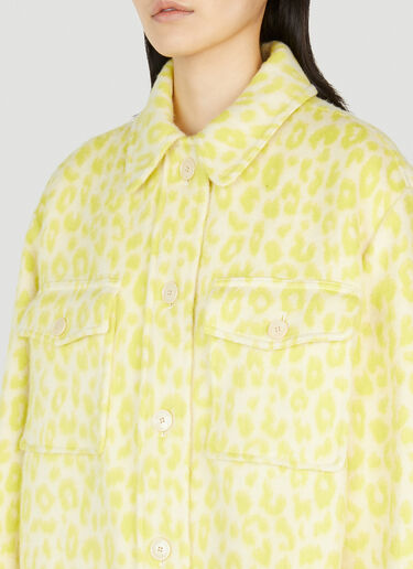 Isabel Marant Odelino Animal Print Jacket Yellow ibm0251002