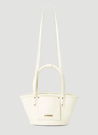 Jacquemus Le Petit Panier Tote Bag White jac0251086