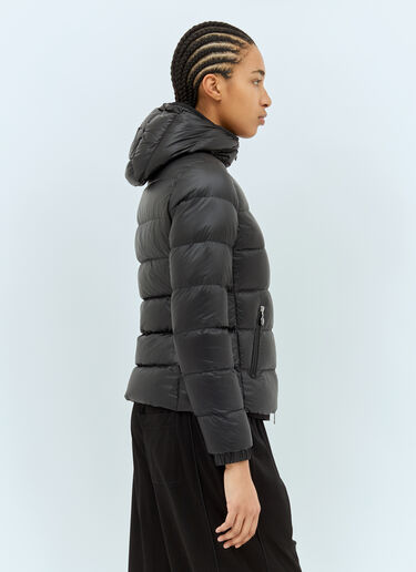 Moncler Gles Hooded Short Down Jacket Black mon0259011