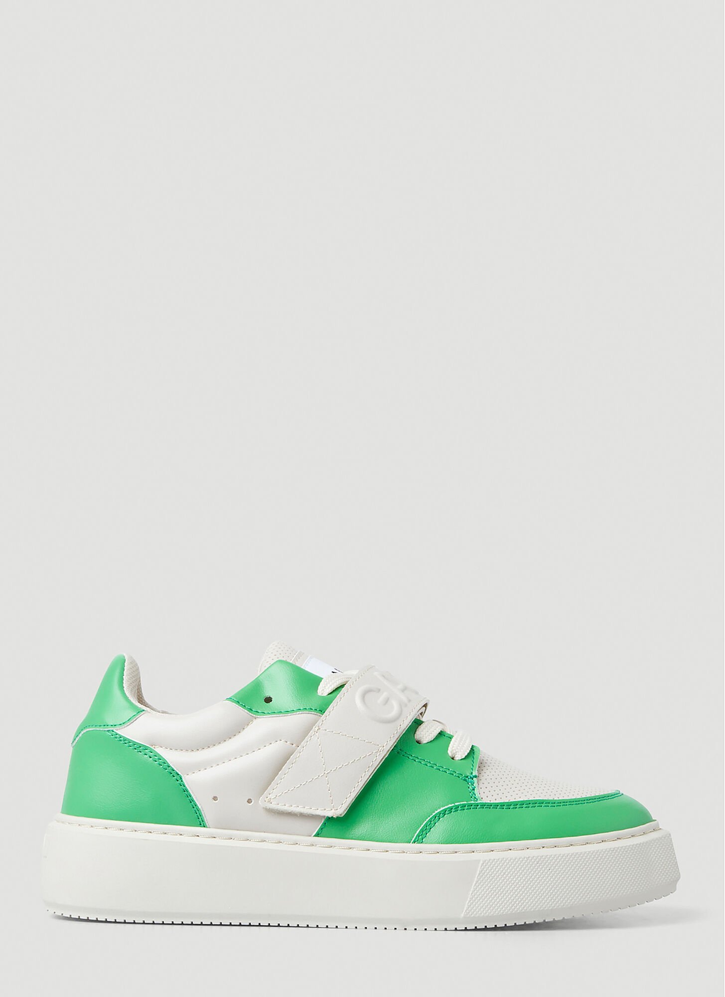 Shop Ganni Sporty Cupsole Sneakers In White